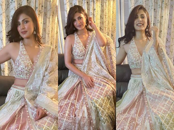 Rhea Chakraborty Diwali Photos: बॉलीवुड अभिनेत्री रिया चक्रवर्ती ने दिवाली के मौके पर सेलिब्रेशन की कुछ तस्वीरें फैंस के साथ शेयर की हैं. रिया का ये दिवाली अंदाज फैंस को खूब पसंद आ रहा है.