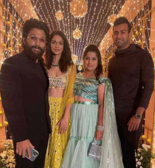 निहारिका कोनिदेला और चैतन्य जे वी भी इस दिवाली पार्टी में शामिल थे. ये कपल पिछले साल ही शादी के बंधन में बंधे हैं. दोनों एक साथ काफी खूबसूरत लग रहे थे.