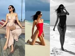Manushi Chhillar Photos: समंदर किनारे वैकेशन से पूर्व विश्व सुंदरी ने दिखाया ग्लैमरस अंदाज, मोनोकिनी में ये तस्वीरें हुई वायरल