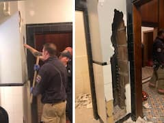 Naked Man In Theater: మూవీ థియేటర్ గోడలో నగ్నంగా వ్యక్తి.. కొన్ని రోజులుగా అందులోనే.. ఎలా దూరావయ్య?