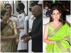 Padma Awards 2021: ग्रीन साड़ी में Kangana, काली शेरवानी में Adnan, दिल्ली में अवॉर्ड सेरेमनी में पहुंचे कलाकार