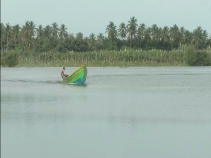 கோவை அருகே நீரில் மூழ்கிய பாலம் - துண்டிக்கப்பட்ட கிராமங்களுக்கு இலவச படகு போக்குவரத்து துவக்கம்