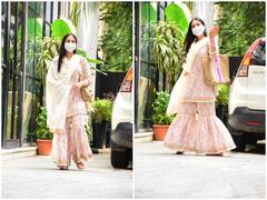 Sara Ali Khan Photos: देसी लुक में Sara Ali Khan की इस दिलकश अंदाज ने बनाया फैन्स को दीवाना, देखें Photos