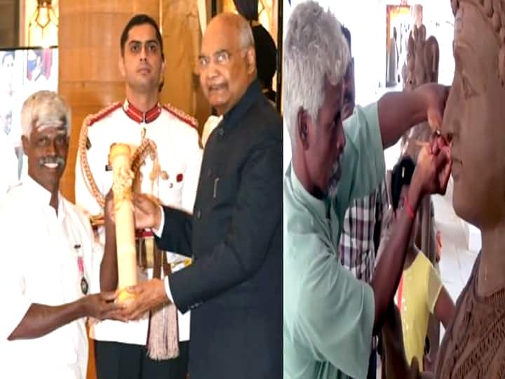 Padmasree Award for Puducherry Terracotta Artist Munusamy புதுச்சேரி டெரகோட்டா கலைஞர் முனுசாமிக்கு பத்மஸ்ரீ விருது