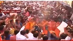 WB Politics: জ্বালানির দামে ভ্যাট কমানোর দাবিতে পথে বিজেপি, আটকাতেই মিছিলে জ্বলল আগুন| Bangla News