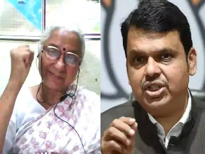 Devendra Fadnavis caused confusion in river water supply and floods hit citizens: Medha Patkar देवेंद्र फडणवीसांमुळेच नद्यांच्या पूररेषेचा गोंधळ झाला अन् नागरिकांना पुराचा फटका बसला : मेधा पाटकर