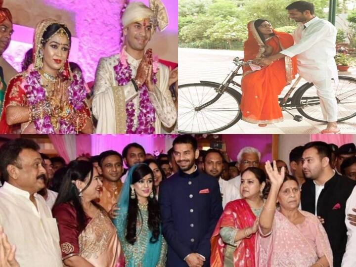 लालू यादव के बड़े बेटे और उनकी छठी संतान तेज प्रताप यादव हैं. वह बिहार के स्वास्थ्य मंत्री भी रह चुके हैं. तेज प्रताप अक्सर अपने बयानों के कारण सुर्खियों में रहते हैं. हालांकि तेज प्रताप यादव अपनी शादी को लेकर भी काफी चर्चा में रहे हैं. उनकी शादी साल 2018 में जेडीयू नेता चंद्रिका राय की बेटी ऐश्वर्या राय के साथ हुई थी. हालांकि यह शादी ज्यादा दिनों तक नहीं टिक पाई और अंत में दोनों ने तालाक ले लिया. चलिए यहां जानते हैं तेज प्रताप यादव की शादी, झगड़े और तलाक की पूरी कहानी.