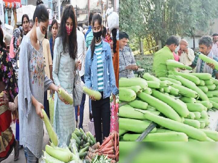 Chhath Puja 2021: Vegetables become more expensive on Chhath, bottle gourd  being sold for Rs 70 to 80 kg, know radish and tomato prices in Patna Chhath Puja 2021: छठ पर महंगी हुई सब्जियां, पटना में 70 से 80 रुपये किलो बिक रहे कद्दू, आसमान छू रहा मूली और टमाटर का भाव