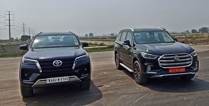 Toyota Fortuner 2021 vs MG Gloster SUV — Review, Features & Specs Compared