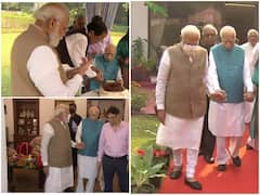 LK Advani Birthday: लालकृष्णा आडवाणी को जन्मदिन की बधाई देने उनके घर पहुंचे पीएम मोदी समेत ये नेता, देखें Photos
