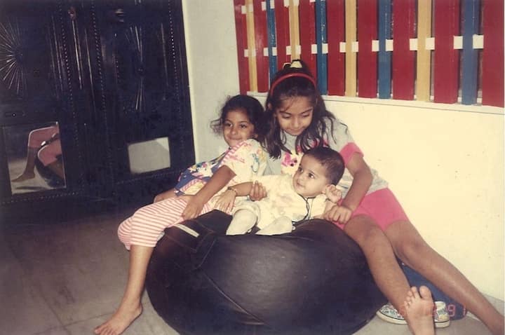 Sharing the adorable clicks featuring Harshvarrdhan Kapoor and Rhea Kapoor, the ‘Blind’ actress penned down a special caption for her ‘baby brother’. (Image courtesy - @sonamkapoor/Instagram)