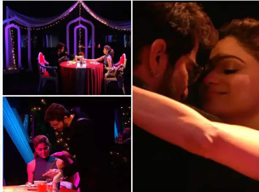 shamita shetty and raqesh bapat date night in bigg boss 15 house Bigg boss 15 : कँडल लाइट डिनर आणि रोमँटिक डान्स; बिग बॉसच्या घरात शमिता-राकेशची परफेक्ट डेट नाइट