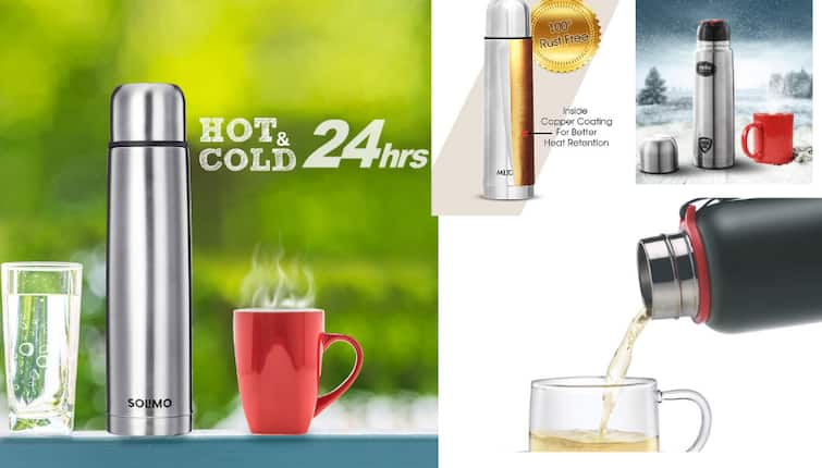 Amazon Offer On Flask Buy Milton Flask Online Borosil Flask deal Best Insulated Flask deal Cello Flask online Discount On Hot and Cold flask Amazon Deal: घर में, सफर में सब जगह काम आने वाले फ्लास्क पर एमेजॉन ने निकाली डील, मिल्टन का 1 लीटर का फ्लास्क खरीदें सिर्फ 800 रुपये में
