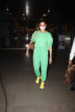 हरे रंग की तोते जैसी ड्रेस पर पीले जूते पहन दुबई से लौटीं Deepika Padukone, लुक से फिर बटोर रहीं सुर्खियां