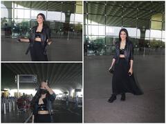 ब्लैक आउटफिट में Shurti Haasan के इस Glamorous एयरपोर्ट लुक ने मचाया तहलका, देखें तस्वीरें