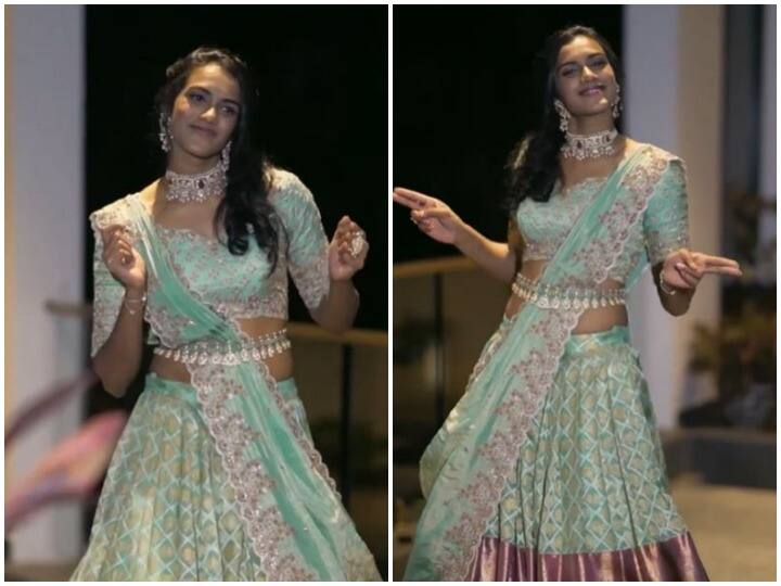 pv sindhu dance on love nwantinti song and video goes viral on social media PV Sindhu ने 'Love Nwantinti' सॉन्ग पर किए जबरदस्त डांस मूव्स, वायरल हुआ वीडियो