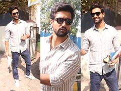 Vicky Kaushal Photos: कैटरीना कैफ संग शादी की खबरों के बीच बेहद डैशिंग अंदाज में स्पॉट हुए विक्की कौशल, स्माइल से लूट ली महफिल