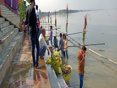 Chhath Puja: संध्या अर्घ्य के लिए घाट तैयार, मनमोहक सजावट के साथ ही सुरक्षा के पुख्ता इंतजाम, देखें तस्वीर