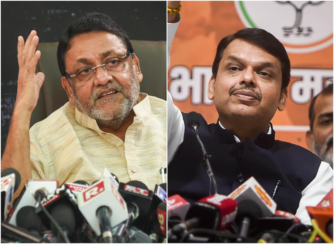 Nawab Malik PC: नवाब मलिक बोले- हजारों करोड़ की उगाही में शामिल हैं फडणवीस, अंडरवर्ल्ड के लोगों को बड़े पदों पर बिठाया Nawab Malik claims exposing Devendra Fadnavis underworld links press conference highlights Nawab Malik PC: नवाब मलिक बोले- हजारों करोड़ की उगाही में शामिल हैं फडणवीस, अंडरवर्ल्ड के लोगों को बड़े पदों पर बिठाया