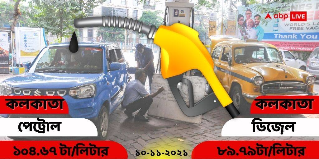 Petrol and Diesel Prices Today 10 November In Kolkata Delhi Chennai Mumbai Petrol and Diesel Prices Today : আবারও ধাক্কা? কী বলছে পেট্রোল-ডিজেলের দাম?