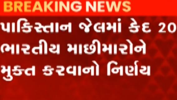 પાકિસ્તાન જેલમાં કેદ 20 ભારતીય માછીમારોને મુક્ત કરવાનો કરાયો નિર્ણય