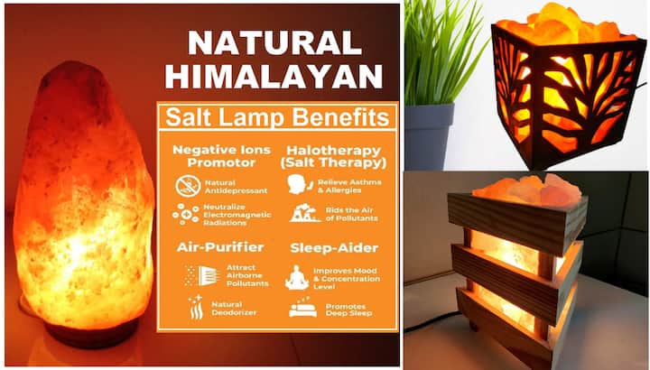 Rock salt lamp deals benefits in hindi