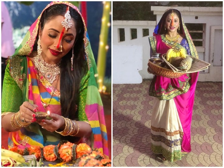 Bhojpuri actress rani chaterjee celebrated chhath pooja 2021 by performing all rituals Rani Chatterjee on Chhath Pooja: सभी रीति रिवाजों के साथ रानी चटर्जी ने मनाई छठ, छठी मैय्या से की सबकी मनोकामना पूरी करने की प्रार्थना