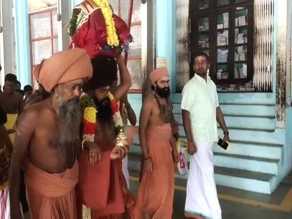 மயிலாடுதுறை:தருமபுரம் ஆதீனம் 27 வது குருமகா சந்நிதானம் தெக்ஷிண ஞானரத யாத்திரை துவக்கம்! மயிலாடுதுறை:தருமபுரம் ஆதீனம் 27 வது குருமகா சந்நிதானம் தெக்ஷிண ஞானரத யாத்திரை துவக்கம்!