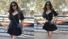 બ્લેક શોર્ટ ડ્રેસ પહેરેલી મૌની રૉયની તસવીરો વાયરલ, ઇન્ટરનેટ પર મચાવી રહી છે ધમાલ, જુઓ તસવીરો