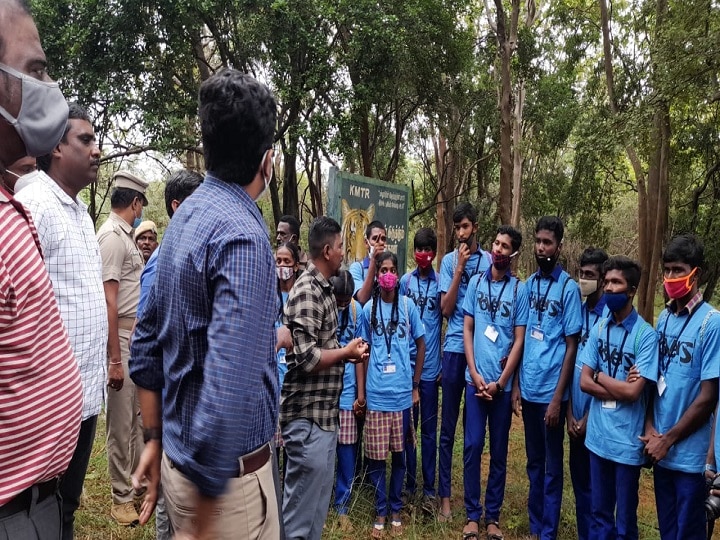 தாமிரபரணி தடங்களில் இயற்கை நடை.. காட்டுக்குள் களப்பயணம் மேற்கொண்ட நெல்லை மாணவர்கள்..