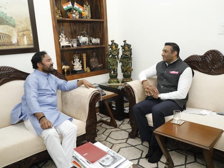 AP Minister Mekapati Goutham Reddy meets Union Minister Kishan Reddy over Temple Tourism Kisha Reddy: కిషన్ రెడ్డితో మంత్రి మేకపాటి భేటీ.. ఏపీలో ఆ పని చేయాలని వినతి