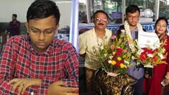 কলকাতায় পৌঁছলেন বাংলার নবম গ্র্যান্ডমাস্টার মিত্রাভ গুহ