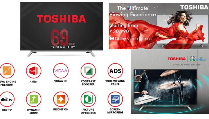 Amazon Offer On Toshiba 43 Inch Smart TV Buy Toshiba 43 Inch TV Online Best Brand for 43 Inch Smart TV , Discount On Toshiba 43 Inch Smart TV Amazon Sale:  Toshiba के 43 इंच के स्मार्ट टीवी की सबसे शानदार डील, एमेजॉन पर एक्सक्लूसिव ऑफर में 17 हजार तक का डिस्काउंट