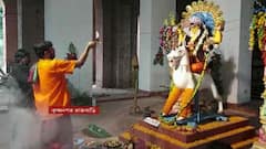 Jagadhatri Puja 2021: কৃষ্ণনগর রাজবাড়িতে আচার মেনে জগদ্ধাত্রী আরাধনা | Bangla News