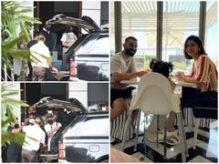 Virat Kohli और Anushka Sharma मुंबई पहुंचे, अनुष्का बेटी Vamika को गोद में लिए दिखीं, विराट ने दौड़कर खोला गाड़ी का गेट