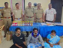 தருமபுரியில் போலி மதுபான தொழிற்சாலை நடத்திய கணவன், மனைவி குடும்பத்துடன் கைது