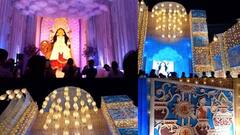 চন্দননগর দৈবকপাড়ায় সাড়ম্বরে পালিত জগদ্ধাত্রী পুজো