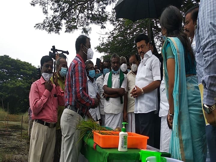 Chief Minister MK Stalin inspects rain-affected areas in Thiruvarur district திருவாரூர் மாவட்டத்தில் மழையால் பாதிக்கப்பட்ட பகுதிகளில் முதலமைச்சர் மு.க.ஸ்டாலின் ஆய்வு