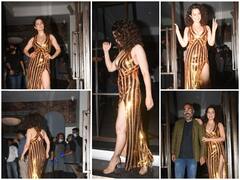 Tejas की रैप-अप पार्टी में जलवा बिखेरनी पहुंची Kangana Ranaut, गोल्डन-शिमरी ड्रेस में कहर बरपा रही थीं एक्ट्रेस