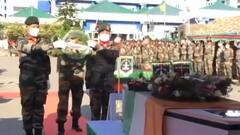 Wreath-laying ceremony of Rifleman Khatnei Konyak in Imphal