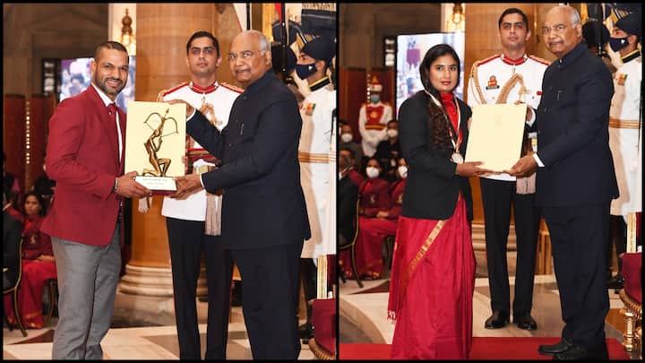Mithali Raj Awarded Khel Ratna, Dhawan Conferred With Arjuna Award - Check Full List Mithali Raj Awarded Khel Ratna, Dhawan Conferred With Arjuna Award - Check Full List