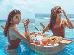 Pooja Hegde Maldives Vacation: मालदीव में छुट्टियां मना रही हैं एक्ट्रेस Pooja Hegde, स्विमिंग पूल में उतरकर लगाई आग