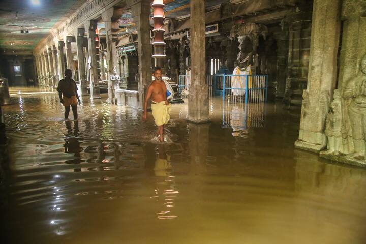 প্রবল বৃষ্টিতে ভাসছে কন্যাকুমারী।