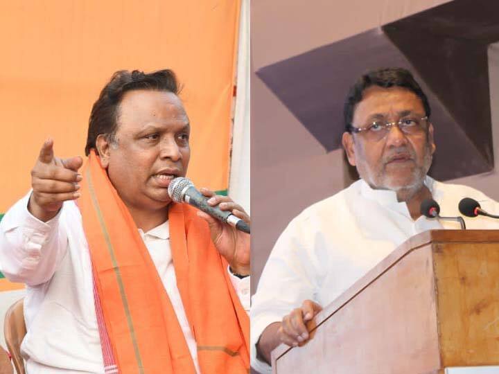 amaravati violence  bjp leader ashish shelar take on ncp leader nawab malik आम्ही फोटो दाखवले तर तुम्हाला तोंड दाखवायला जागा उरणार नाही; आशिष शेलार यांचा मलिकांवर पलटवार