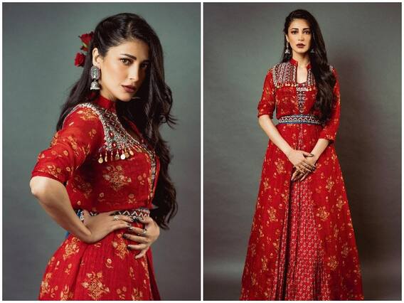 Shruti Haasan Latest Photos: श्रुति हासन ने रेड लहंगे में कराया फोटोशूट, ड्रेस की कीमत जानकर उड़ जाएंगे होश! Shruti Haasan Latest Photos: श्रुति हासन ने रेड लहंगे में कराया फोटोशूट, ड्रेस की कीमत जानकर उड़ जाएंगे होश!