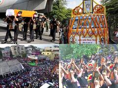 Chhattisgarh Bids Final Adieu To Colonel Viplav Tripathi & His Family Killed In Manipur Ambush - In Photos