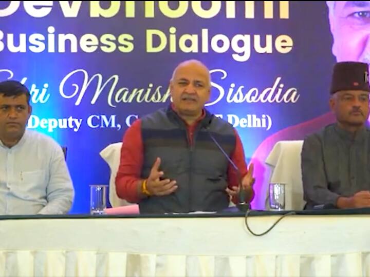 Manish Sisodia attended the Business Dialogue program in Uttarakhand sought cooperation from the traders ANN Uttarakhand Election 2022: उत्तराखंड में AAP की चुनावी तैयारी, मनीष सिसोदिया ने व्यापारियों से किया ये वादा