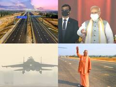 In Pics: पूर्वांचल एक्सप्रेसवे पर दिखी देश की ताकत, मिराज-जगुआर जैसे लड़ाकू विमानों ने की लैंडिंग, आसमान में दिखाए करतब