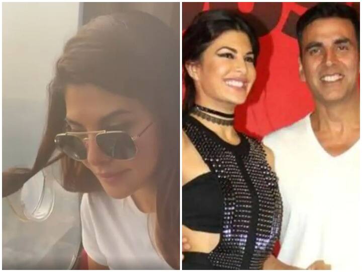 Akshay Kumar shares video of Jacqueline Fernandez  jugad to curl her hair during helicopter ride Akshay Kumar ने Jacqueline Fernandez के बालों को कर्ल करने का 'जुगाड़' किया शेयर, देखें मजेदार वीडियो