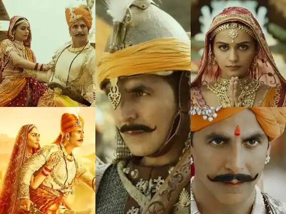 Prithviraj Teaser Best Scenes: સુપરસ્ટાર અક્ષયકુમાર (Akshay Kumar) અને માનુષી છિલ્લર (Manushi Chhillar)ની મૉસ્ટ વૉન્ટેડ ફિલ્મોમાંની એક 'પૃથ્વીરાજ'ની રિલીઝિંગ ડેટ અને ટીઝર સામે આવી ચૂક્યુ છે. ફિલ્મના ટીઝરને દર્શકોમાં અલગ જ એક્સાઇટમેન્ટ પેદા કરી દીધુ છે. આગળની સ્લાઇડ્સમાં જુઓ તસવીરો.............